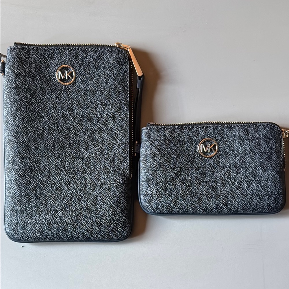 Michael Kors Blue and Silver Accessory Set